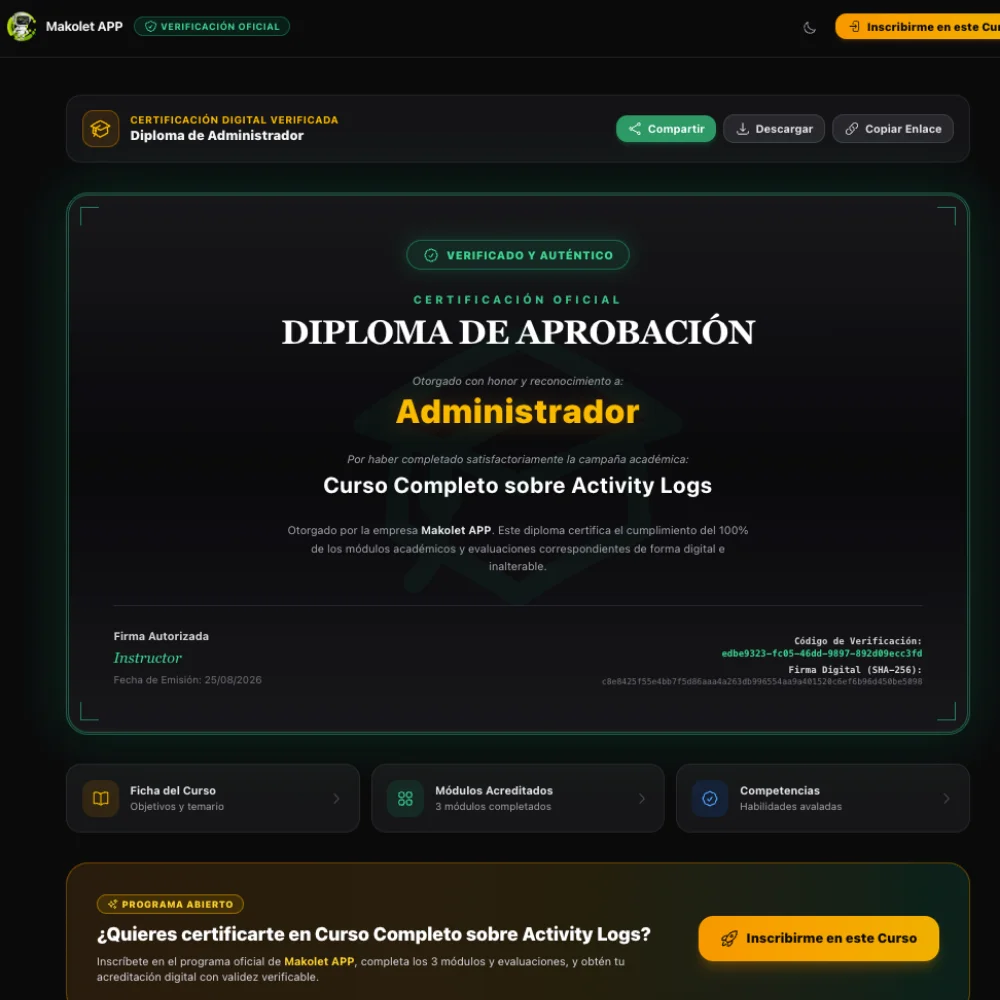 Diplomas y Constancias DC-3 con Verificación QR Limud Beel LMS