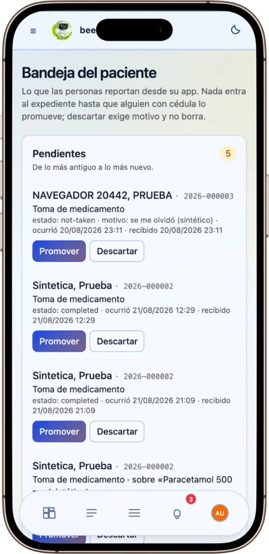 Salud Digital Bandeja de Paciente